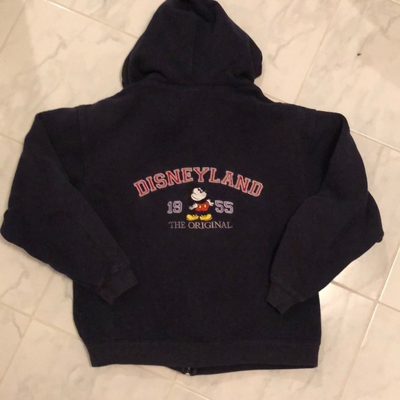 Disneyland zip up blue hoodie. Embroidered Mickey! - Picture 6 of 7
